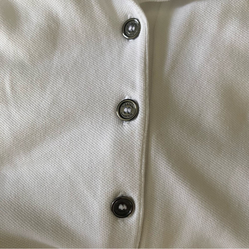 Vintage Burberry London Long Basic White Short Sleeves Top Size S - Picture 8 of 9